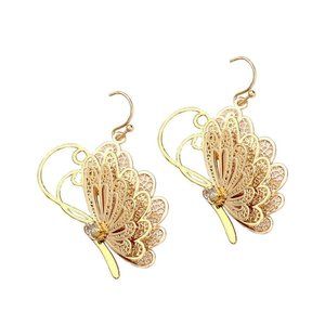 Tigerstars Whimsical Butterfly Filigree Earring